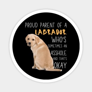 Proud Parents of Labrador Pet Lover Magnet